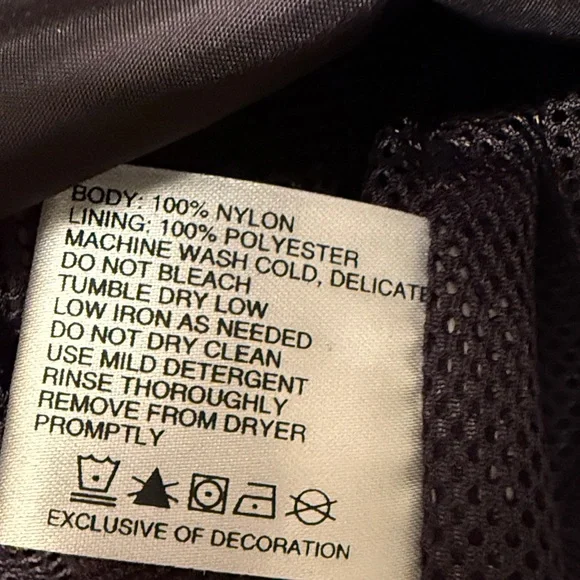 Jack Daniels Mens Black Windbreaker Full Zip Lightweight Promo 2014 Size S - Picture 5 of 10